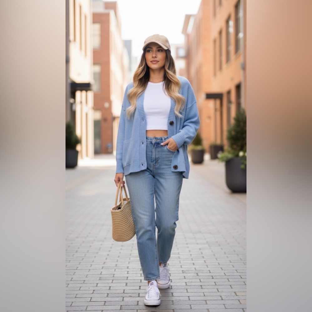 Nasty Gal Light Blue Women Jeans